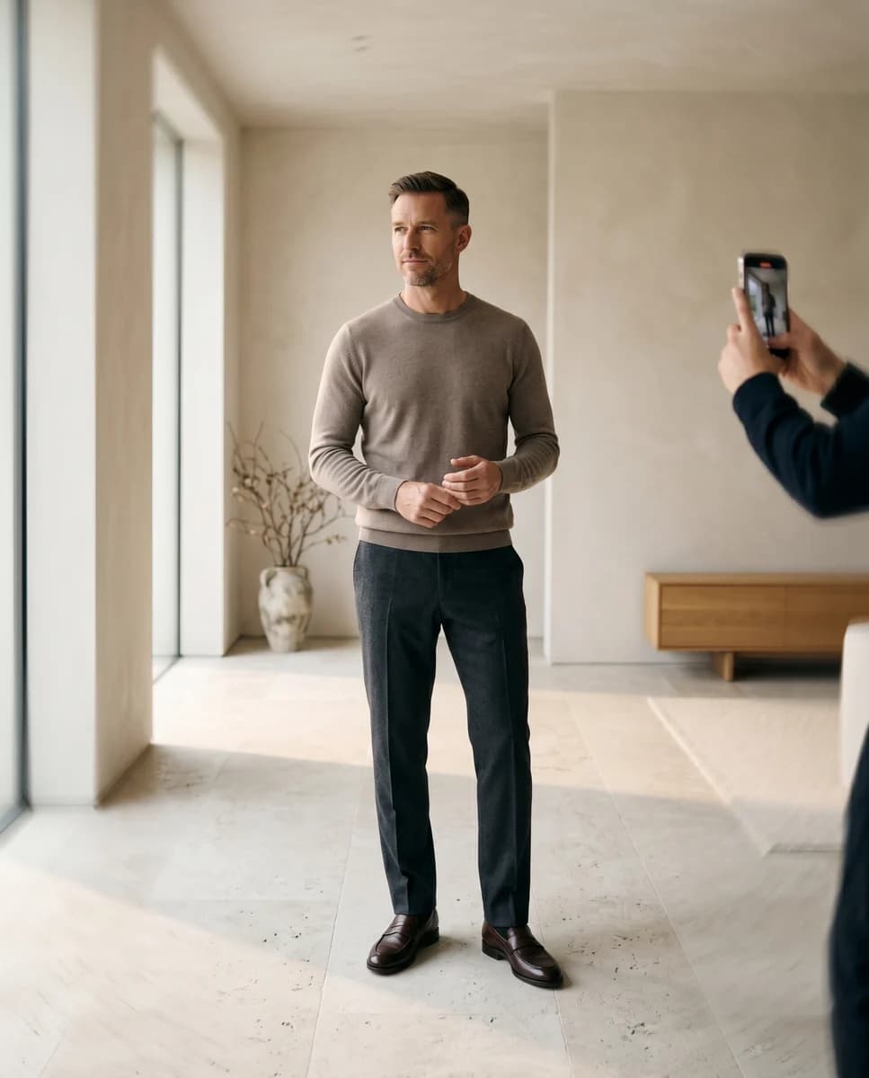 Recording a 360 degree body scan video at home
